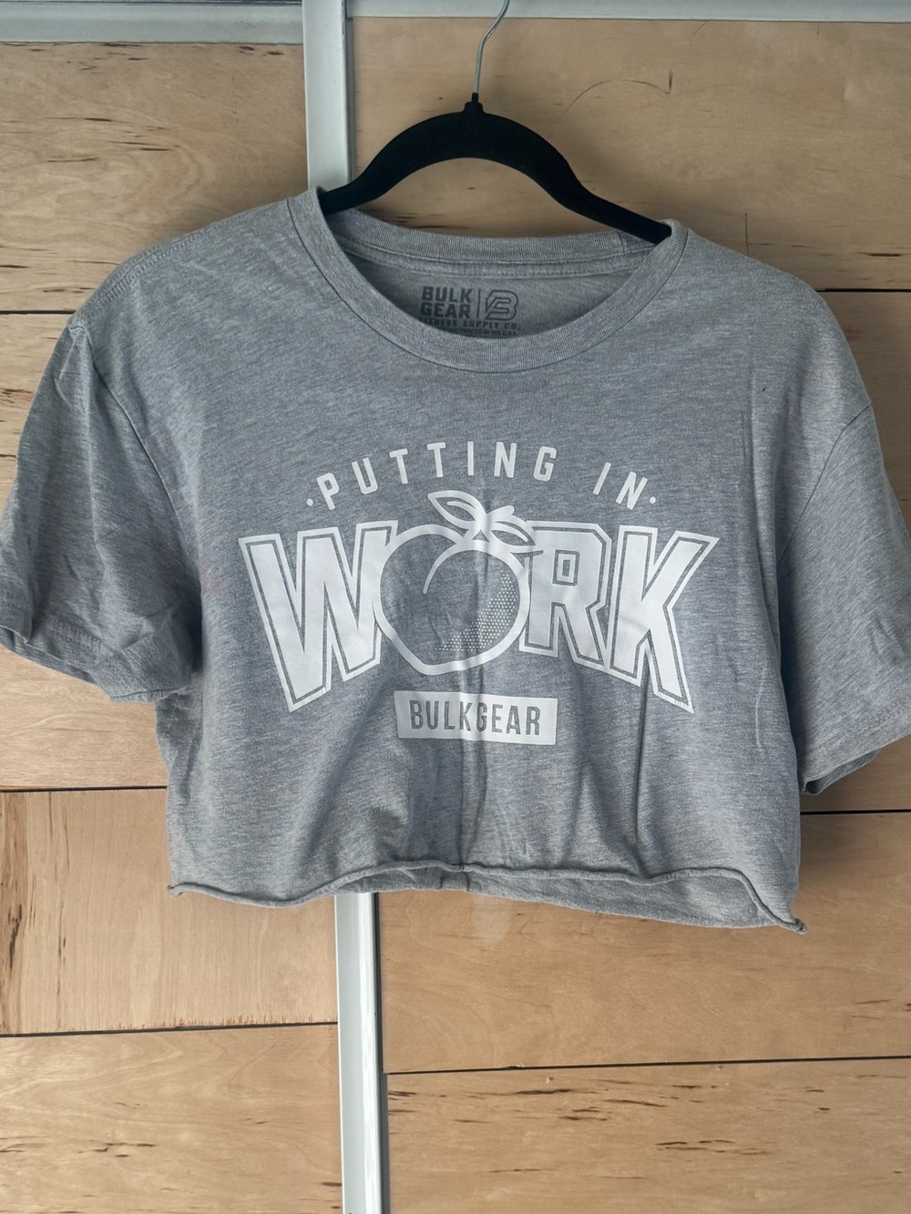 Women's Gray Crop T-Shirt – Putting In Work